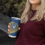 Personalized Parramatta Eels Tumbler Cup Polynesian Tribal Chest and Sleeve Tattoo