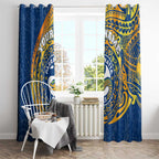Personalized Parramatta Eels Window Curtain Polynesian Tribal Chest and Sleeve Tattoo