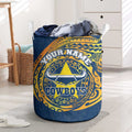 Personalized North Queensland Cowboys Laundry Basket Polynesian Tribal Chest and Sleeve Tattoo