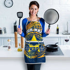Personalized North Queensland Cowboys Apron Polynesian Tribal Chest and Sleeve Tattoo