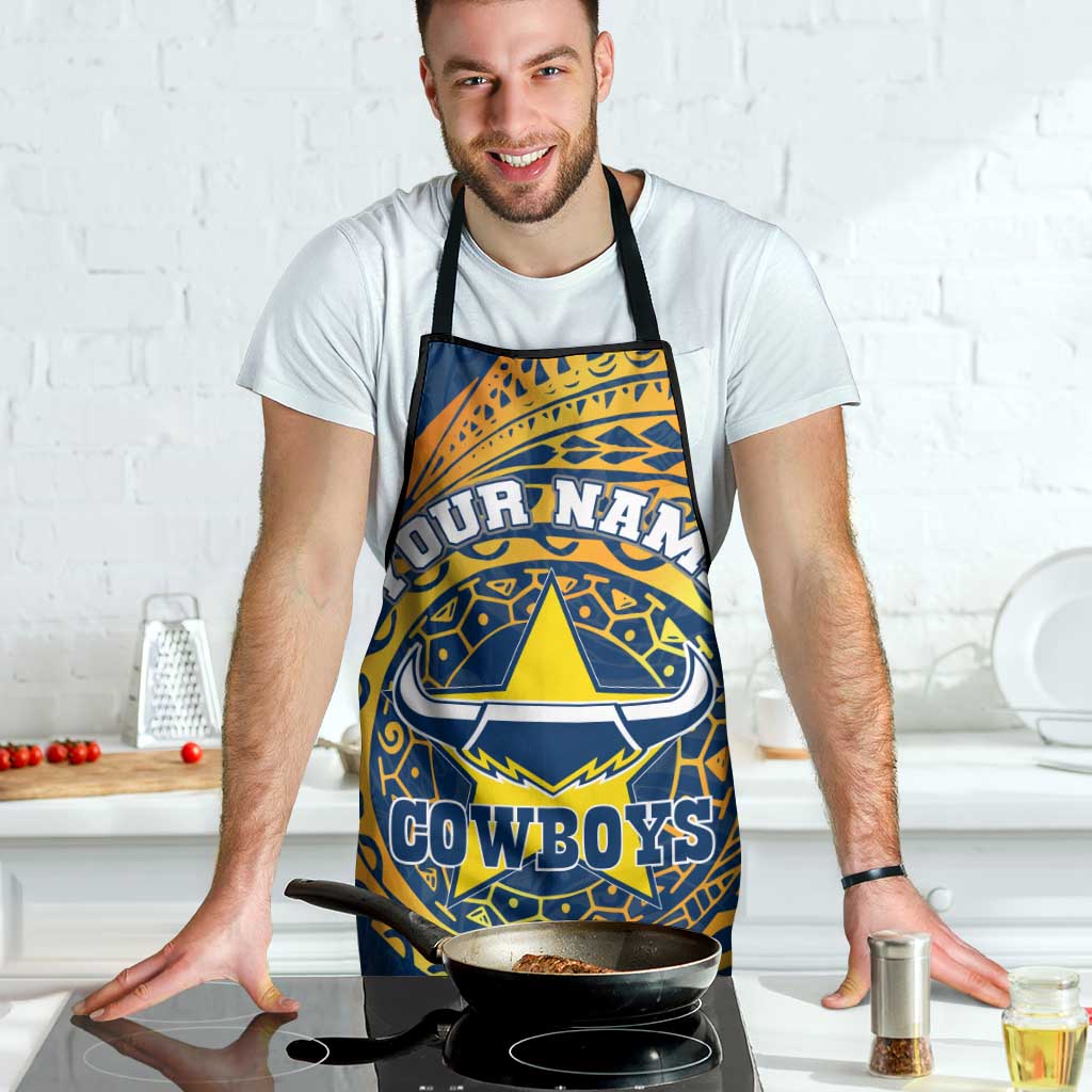 Personalized North Queensland Cowboys Apron Polynesian Tribal Chest and Sleeve Tattoo