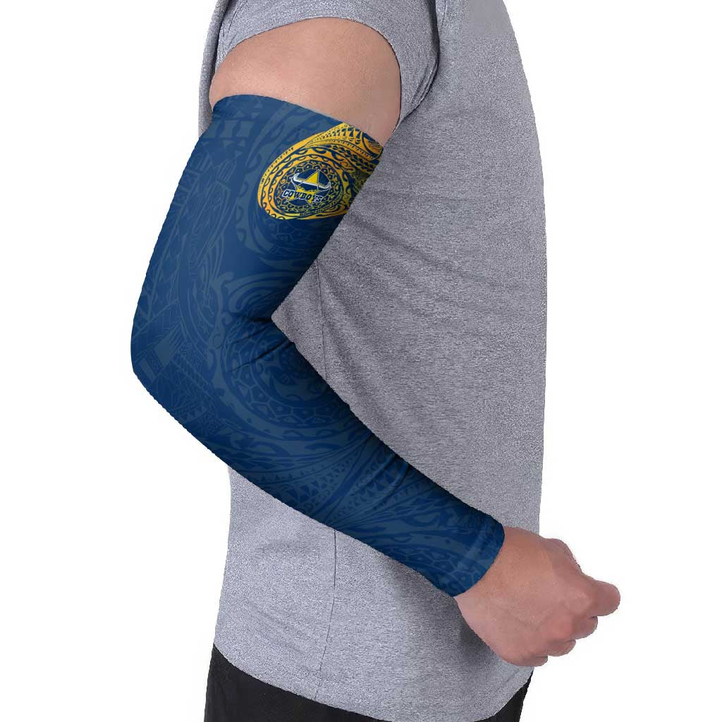 Personalized North Queensland Cowboys Arm Sleeves Polynesian Tribal Chest and Sleeve Tattoo
