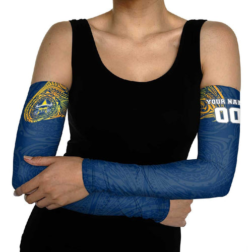 Personalized North Queensland Cowboys Arm Sleeves Polynesian Tribal Chest and Sleeve Tattoo