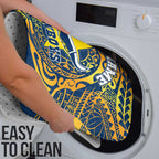 Personalized North Queensland Cowboys Bathroom Set Polynesian Tribal Chest and Sleeve Tattoo