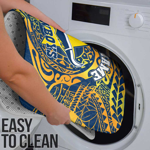 Personalized North Queensland Cowboys Bathroom Set Polynesian Tribal Chest and Sleeve Tattoo