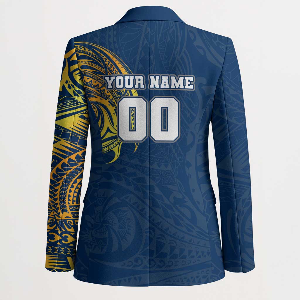 Personalized North Queensland Cowboys Blazer Polynesian Tribal Chest and Sleeve Tattoo