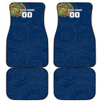 Personalized North Queensland Cowboys Car Mats Polynesian Tribal Chest and Sleeve Tattoo