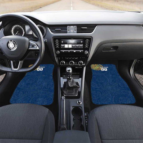 Personalized North Queensland Cowboys Car Mats Polynesian Tribal Chest and Sleeve Tattoo