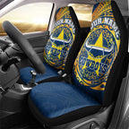 Personalized North Queensland Cowboys Car Seat Cover Polynesian Tribal Chest and Sleeve Tattoo