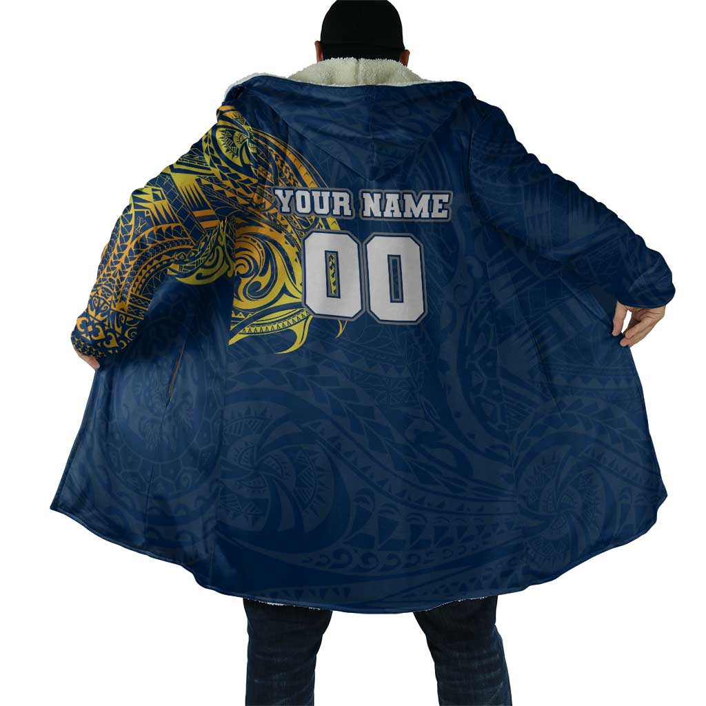 Personalized North Queensland Cowboys Cloak Polynesian Tribal Chest and Sleeve Tattoo