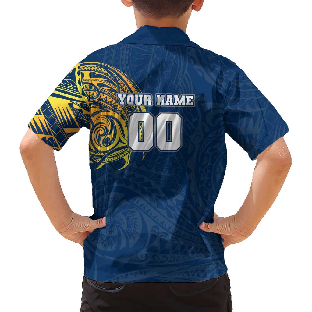 Personalized North Queensland Cowboys Family Matching Off Shoulder Short Dress and Hawaiian Shirt Polynesian Tribal Chest and Sleeve Tattoo