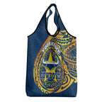 Personalized North Queensland Cowboys Grocery Bag Polynesian Tribal Chest and Sleeve Tattoo