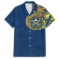Personalized North Queensland Cowboys Hawaiian Shirt Polynesian Tribal Chest and Sleeve Tattoo