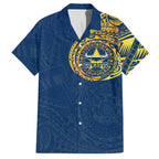 Personalized North Queensland Cowboys Hawaiian Shirt Polynesian Tribal Chest and Sleeve Tattoo