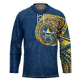 Personalized North Queensland Cowboys Hockey Jersey Polynesian Tribal Chest and Sleeve Tattoo