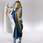 Personalized North Queensland Cowboys Hooded Blanket Polynesian Tribal Chest and Sleeve Tattoo