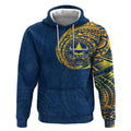 Personalized North Queensland Cowboys Hoodie Polynesian Tribal Chest and Sleeve Tattoo