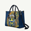 Personalized North Queensland Cowboys Leather Bag Polynesian Tribal Chest and Sleeve Tattoo