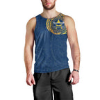 Personalized North Queensland Cowboys Men Tank Top Polynesian Tribal Chest and Sleeve Tattoo
