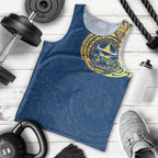 Personalized North Queensland Cowboys Men Tank Top Polynesian Tribal Chest and Sleeve Tattoo