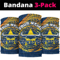 Personalized North Queensland Cowboys Neck Gaiter Polynesian Tribal Chest and Sleeve Tattoo