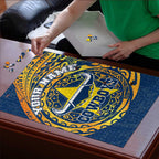 Personalized North Queensland Cowboys Puzzle Polynesian Tribal Chest and Sleeve Tattoo