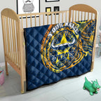 Personalized North Queensland Cowboys Quilt Polynesian Tribal Chest and Sleeve Tattoo