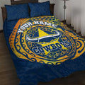 Personalized North Queensland Cowboys Quilt Bed Set Polynesian Tribal Chest and Sleeve Tattoo