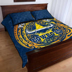 Personalized North Queensland Cowboys Quilt Bed Set Polynesian Tribal Chest and Sleeve Tattoo