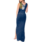 Personalized North Queensland Cowboys Tank Maxi Dress Polynesian Tribal Chest and Sleeve Tattoo
