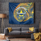 Personalized North Queensland Cowboys Tapestry Polynesian Tribal Chest and Sleeve Tattoo