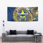 Personalized North Queensland Cowboys Tapestry Polynesian Tribal Chest and Sleeve Tattoo