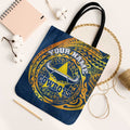 Personalized North Queensland Cowboys Tote Bag Polynesian Tribal Chest and Sleeve Tattoo