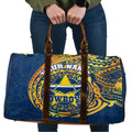 Personalized North Queensland Cowboys Travel Bag Polynesian Tribal Chest and Sleeve Tattoo