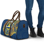 Personalized North Queensland Cowboys Travel Bag Polynesian Tribal Chest and Sleeve Tattoo