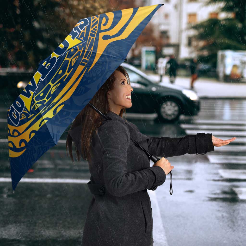 Personalized North Queensland Cowboys Umbrella Polynesian Tribal Chest and Sleeve Tattoo