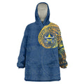 Personalized North Queensland Cowboys Wearable Blanket Hoodie Polynesian Tribal Chest and Sleeve Tattoo