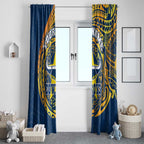 Personalized North Queensland Cowboys Window Curtain Polynesian Tribal Chest and Sleeve Tattoo
