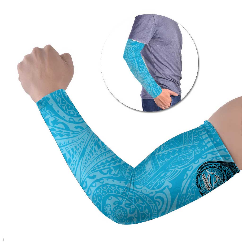Personalized Cronulla Sutherland Sharks Arm Sleeves Polynesian Tribal Chest and Sleeve Tattoo