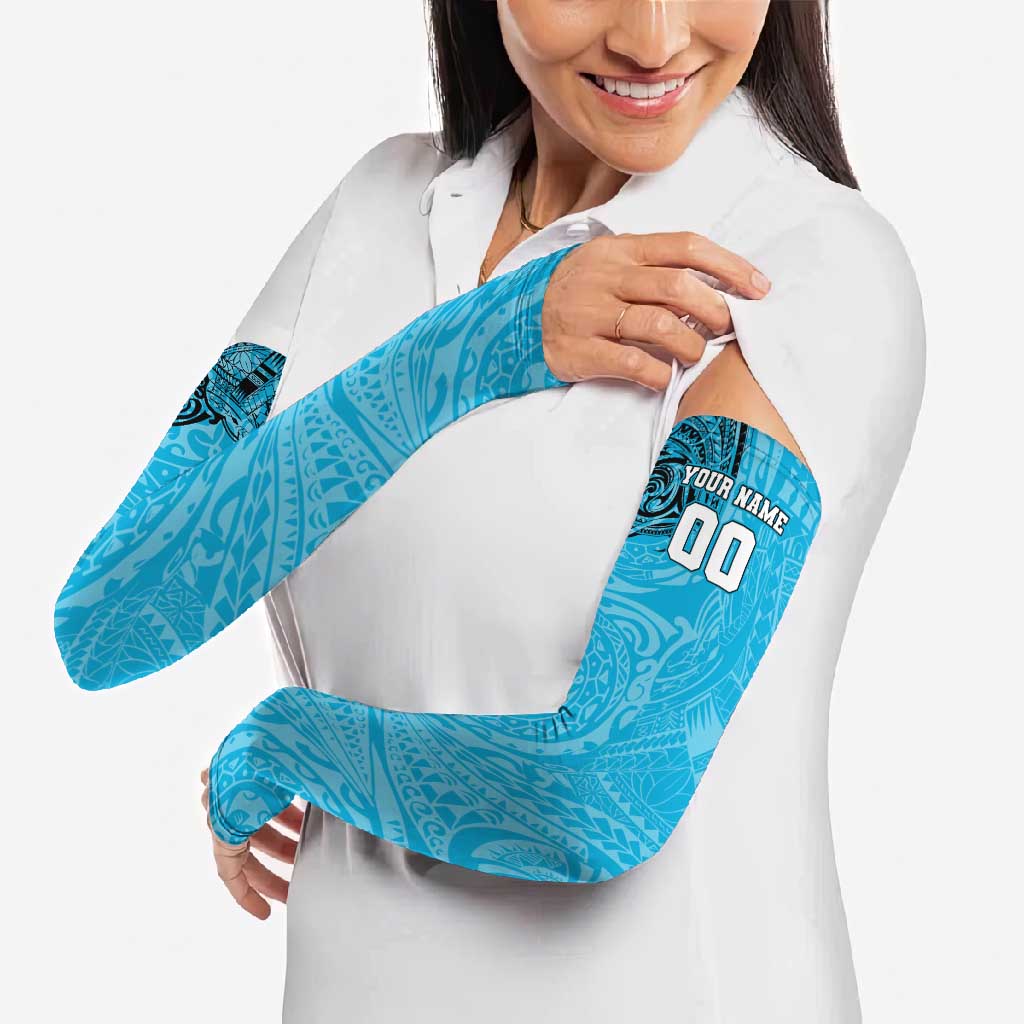 Personalized Cronulla Sutherland Sharks Arm Sleeves Polynesian Tribal Chest and Sleeve Tattoo