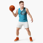 Personalized Cronulla Sutherland Sharks Basketball Jersey Polynesian Tribal Chest and Sleeve Tattoo