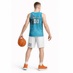 Personalized Cronulla Sutherland Sharks Basketball Jersey Polynesian Tribal Chest and Sleeve Tattoo