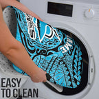 Personalized Cronulla Sutherland Sharks Bathroom Set Polynesian Tribal Chest and Sleeve Tattoo