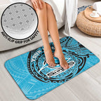 Personalized Cronulla Sutherland Sharks Bathroom Set Polynesian Tribal Chest and Sleeve Tattoo