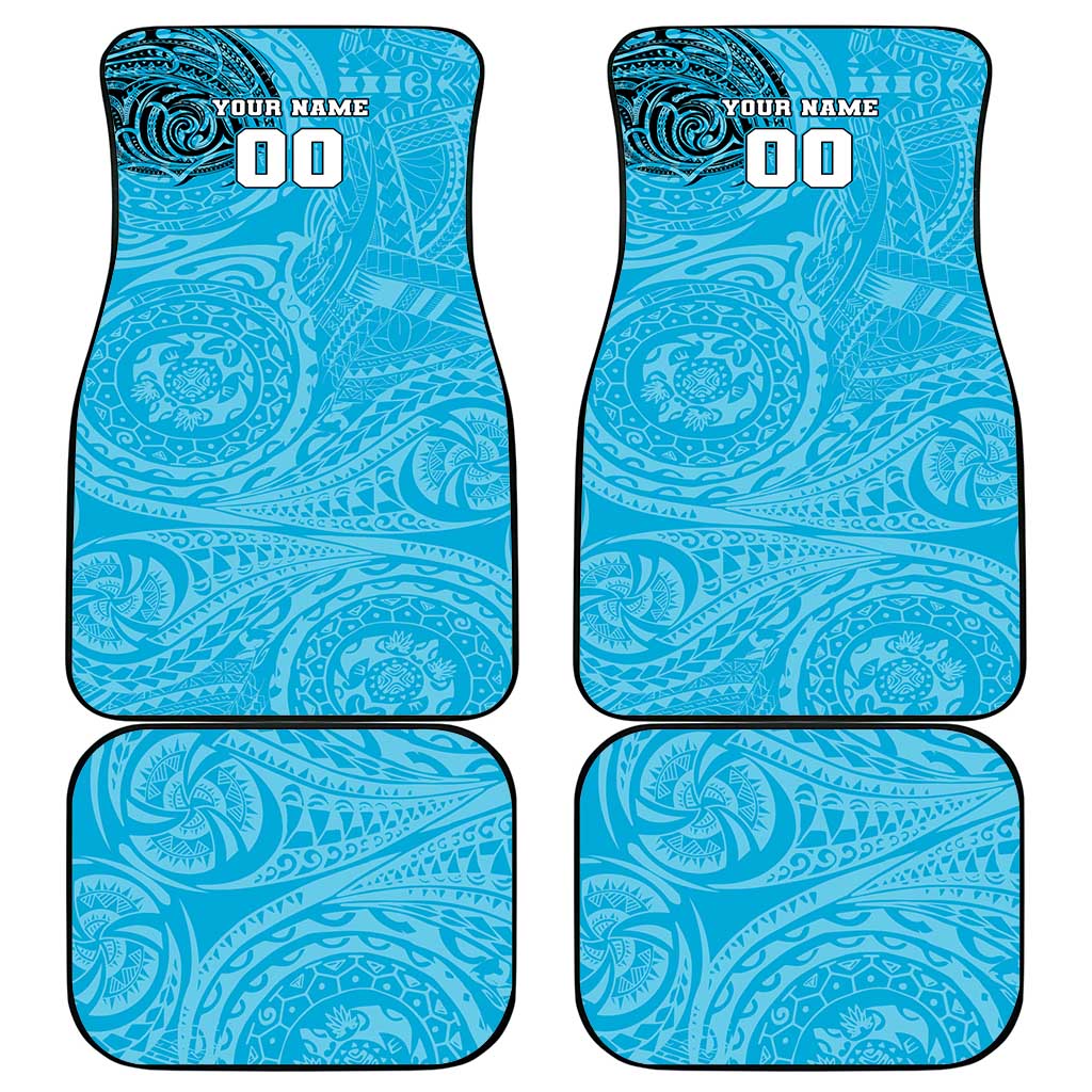 Personalized Cronulla Sutherland Sharks Car Mats Polynesian Tribal Chest and Sleeve Tattoo