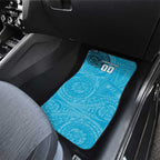 Personalized Cronulla Sutherland Sharks Car Mats Polynesian Tribal Chest and Sleeve Tattoo