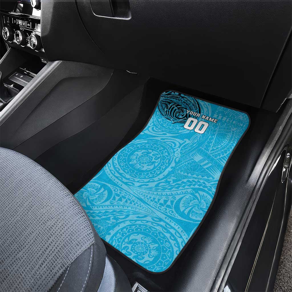 Personalized Cronulla Sutherland Sharks Car Mats Polynesian Tribal Chest and Sleeve Tattoo