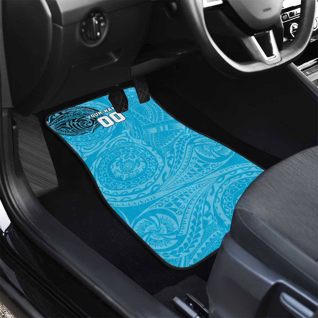 Personalized Cronulla Sutherland Sharks Car Mats Polynesian Tribal Chest and Sleeve Tattoo