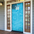 Personalized Cronulla Sutherland Sharks Door Cover Polynesian Tribal Chest and Sleeve Tattoo