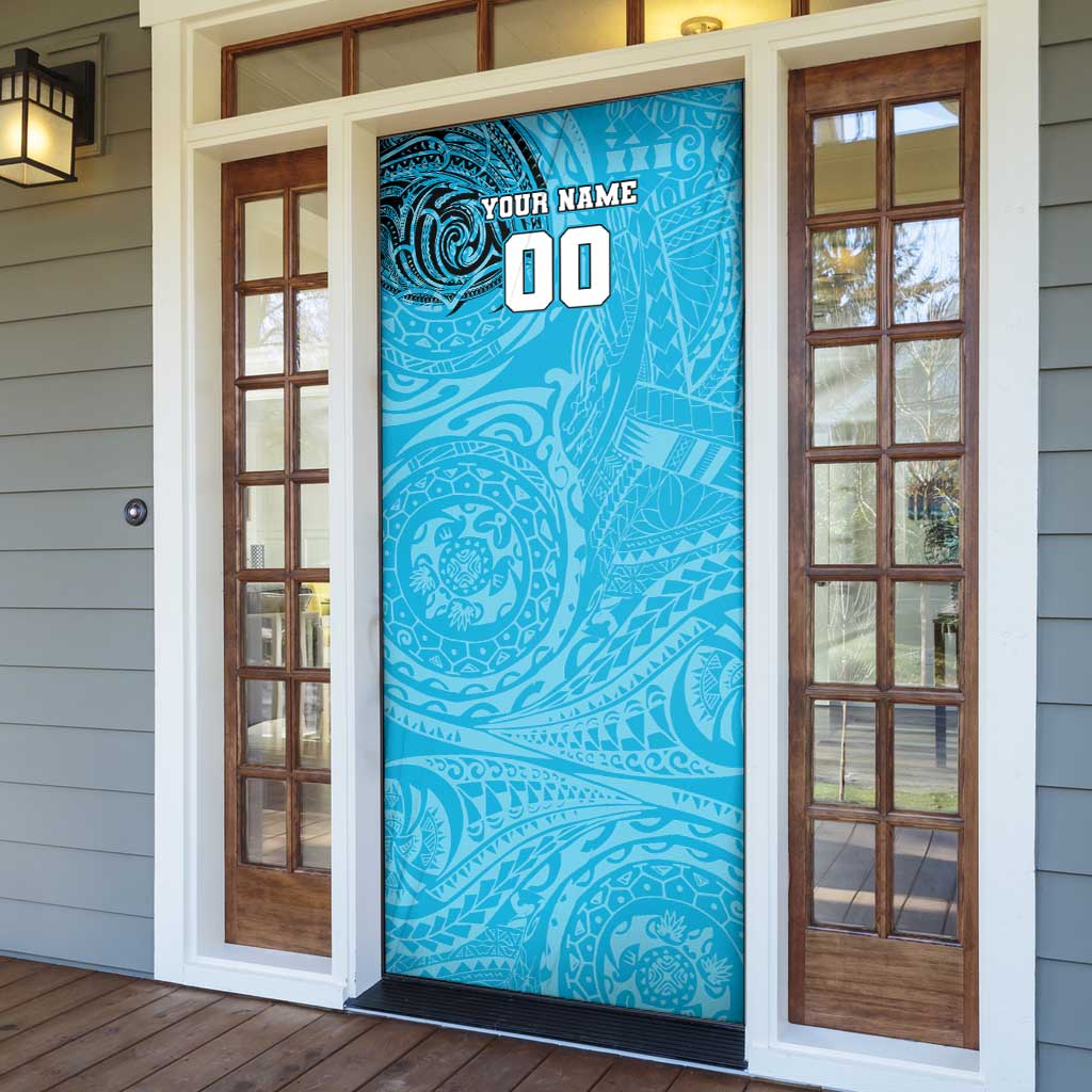 Personalized Cronulla Sutherland Sharks Door Cover Polynesian Tribal Chest and Sleeve Tattoo